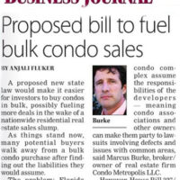 Proposed Bill May Fuel Bulk Condo Sales